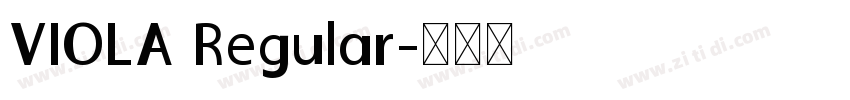 VIOLA Regular字体转换